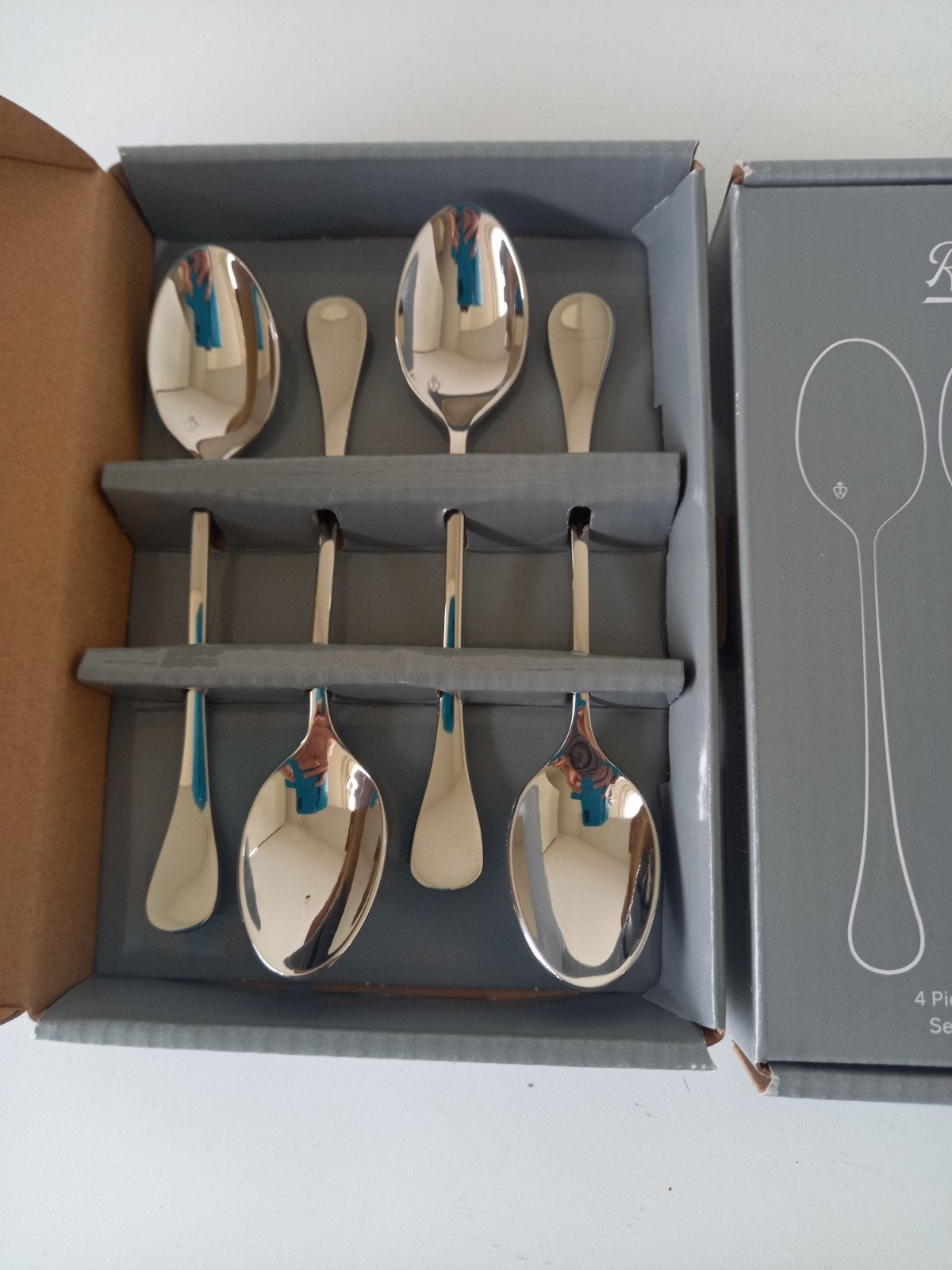 Rosenthal 8 delige theelepelset - Nieuw in doos, Ophalen of Verzenden, Nieuw, Rvs of Chroom, Bestekset