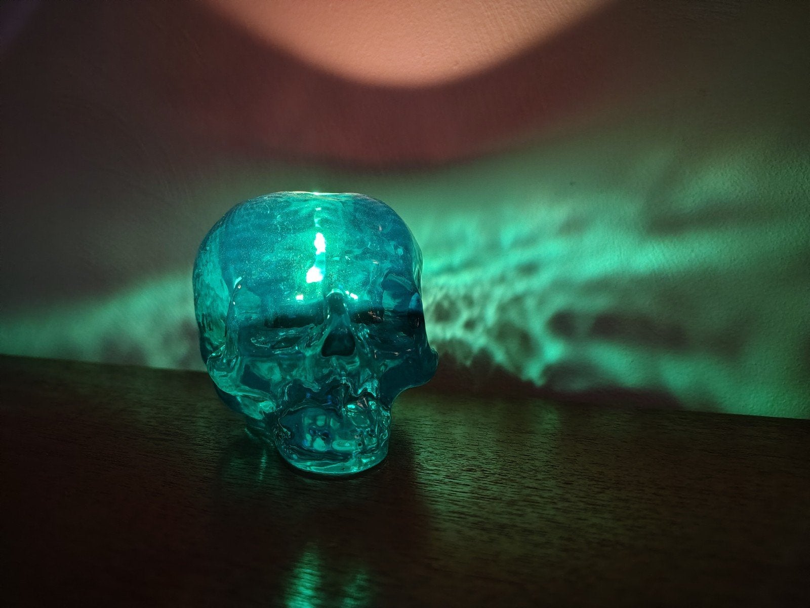 Kosta Boda glazen theelicht skull groen glas Halloween, Ophalen of Verzenden