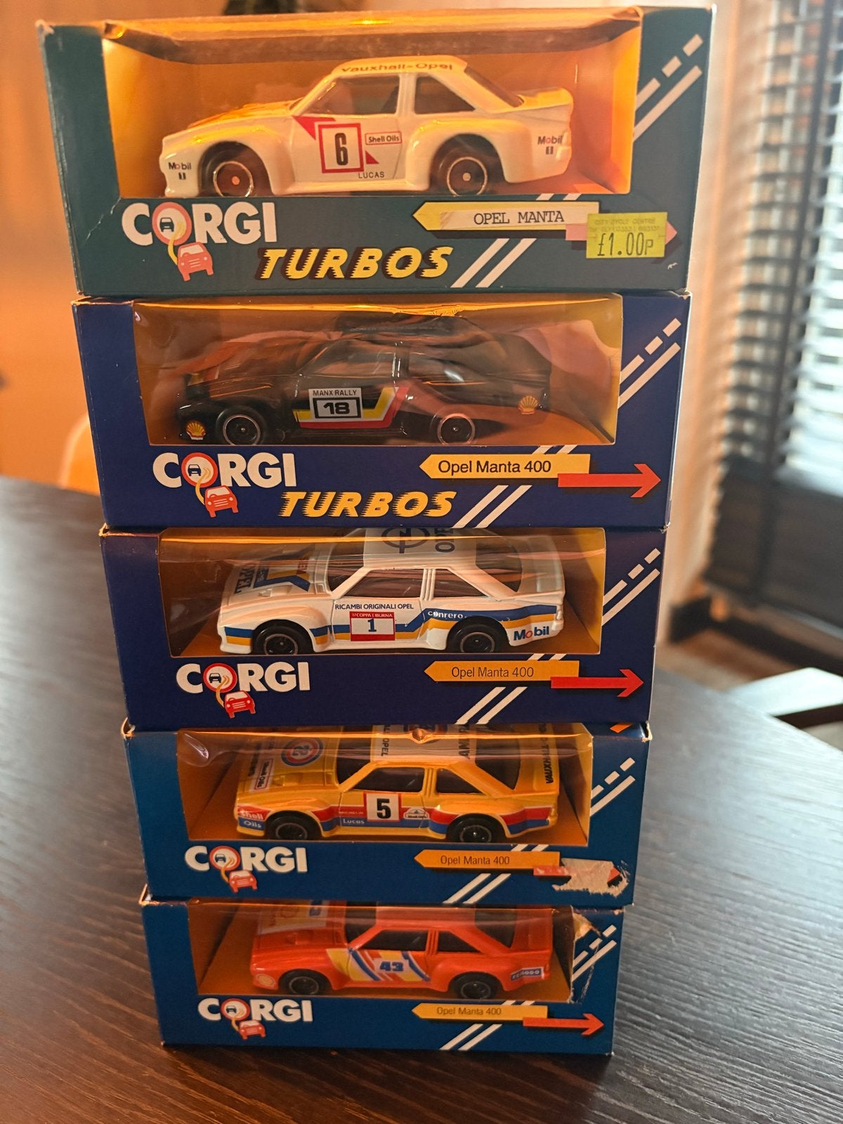 Corgi Turbos Opel Manta 400 Collectie - 5 Stuks, Ophalen of Verzenden, Nieuw