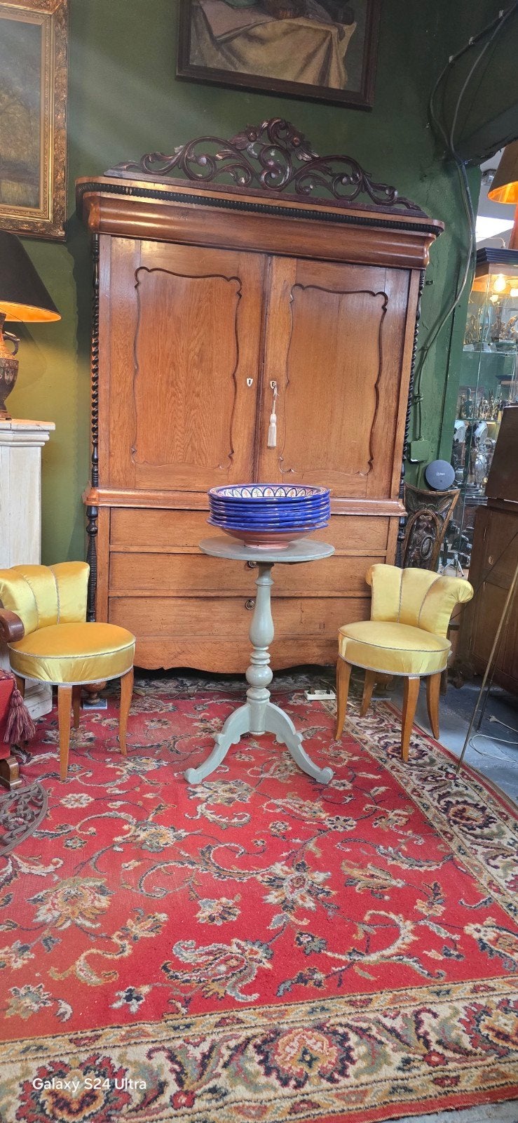 Ruim aanbod vintage, modern, antiek meubilair en curiosa, Metaal, Gebruikt, 75 tot 100 cm, Ophalen of Verzenden