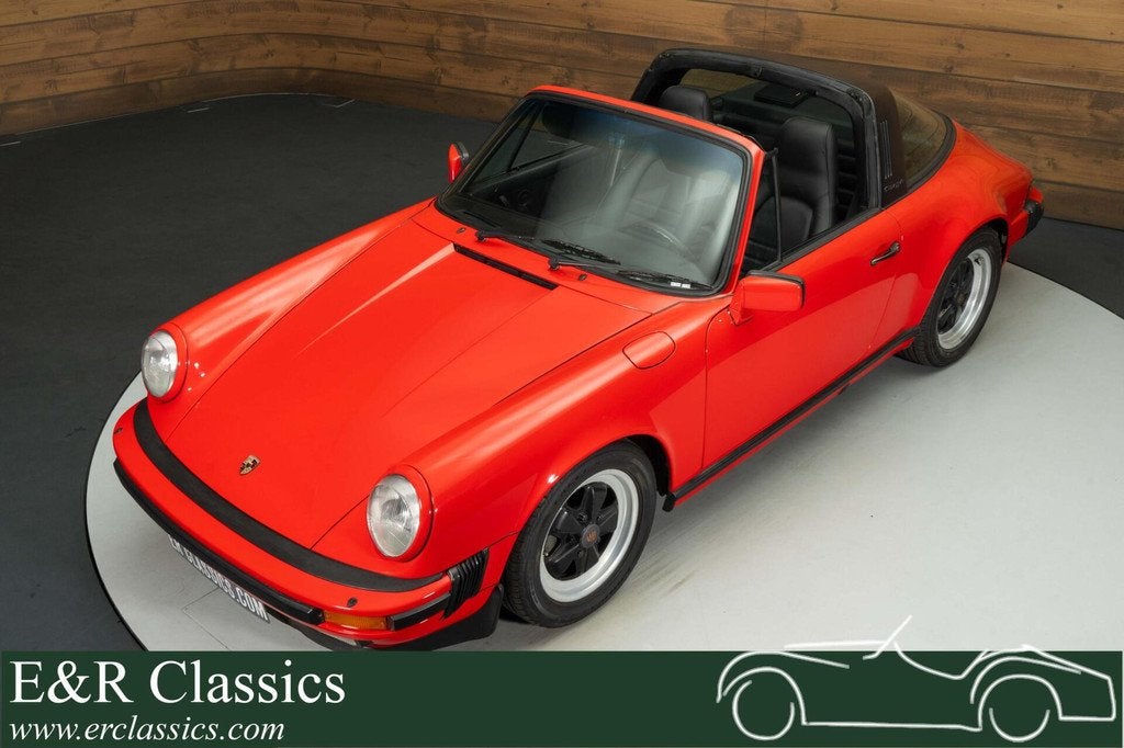 Porsche 911 Targa | 1985, Auto's, Achterwielaandrijving, Cabriolet, Leder, Bedrijf