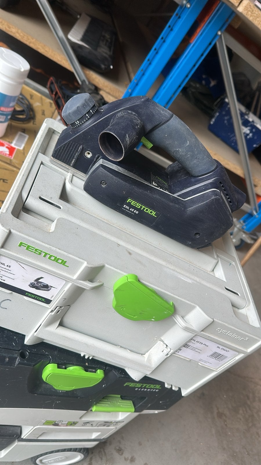 Festool EHL 65 EQ schaafmachine met Systainer, Doe-het-zelf en Verbouw, Gereedschap | Handgereedschap, Ophalen, Gebruikt, Overige typen