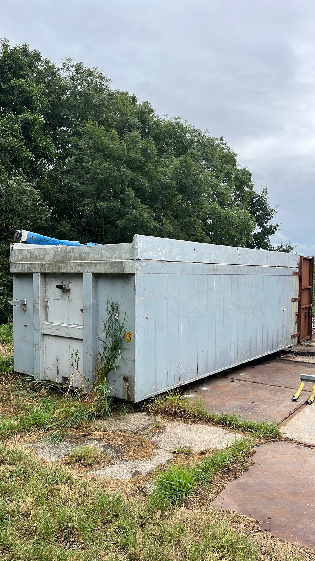 Container Aluminium met stalen deuren, Ophalen, Transport