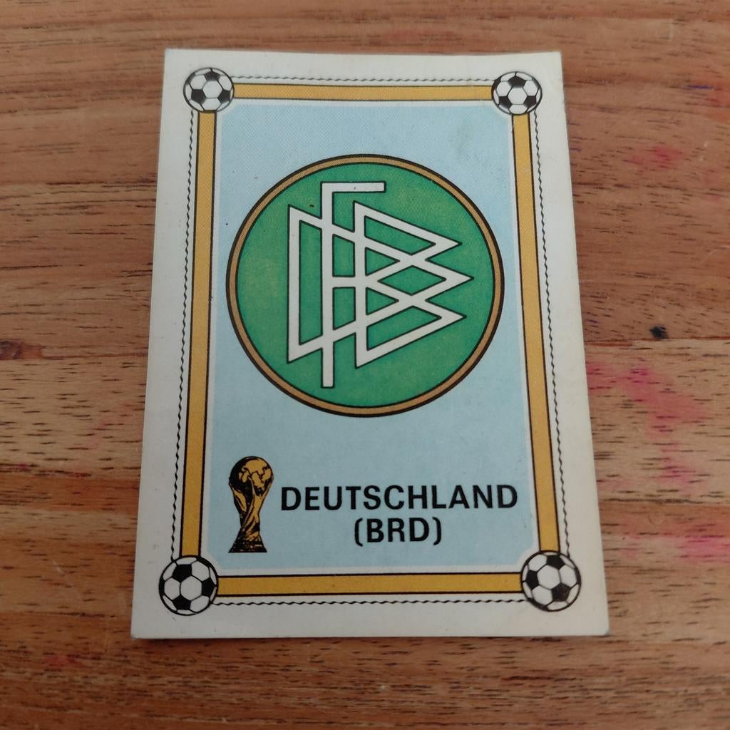 Panini wk 1978 embleem Duitsland voetbal plaatje, Ophalen of Verzenden, Zo goed als nieuw, Sticker