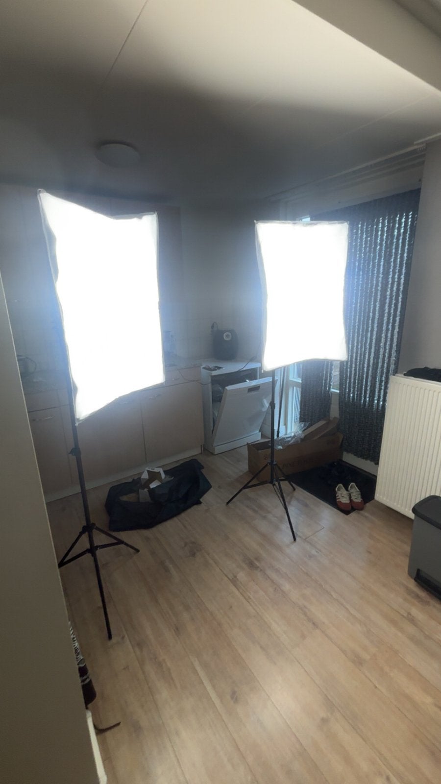 Professionele Studio Verlichting Set - Pixetool Softboxen, Ophalen, Zo goed als nieuw, Lamp of Flitsset