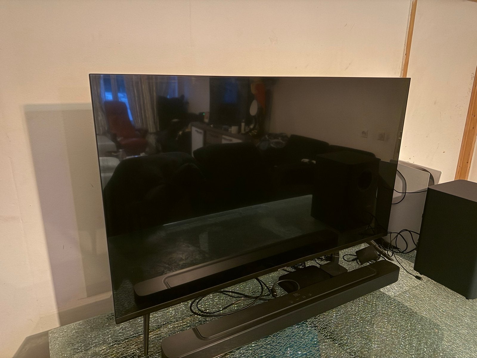 Samsung Crystal 4K UHD 55AU7040 + Philips Hue Play LED Strip, Audio, Tv en Foto, Televisies, Ophalen, LED, 50 Hz, Zo goed als nieuw