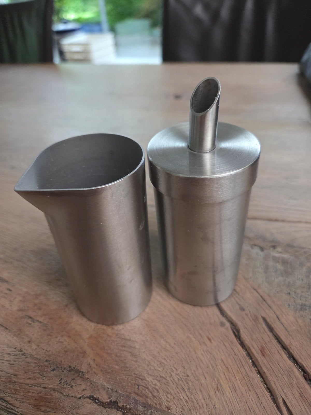 ZACK RVS Melkkan en Suikerstrooier Set, Overige typen, Zilver, Ophalen of Verzenden, Zo goed als nieuw