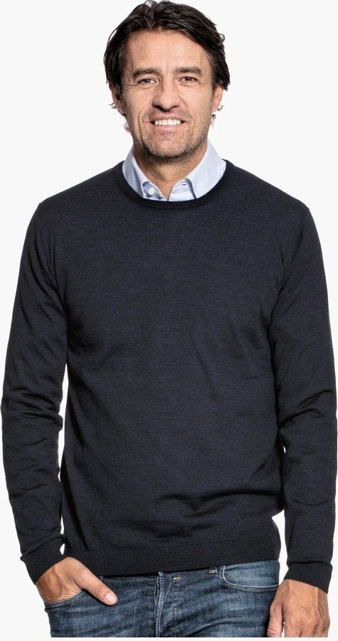 Joe Merino - trui - XL - donkerblauw - goede staat, Kleding | Heren, Blauw, Joe Merino, Maat 56/58 (XL), Ophalen of Verzenden