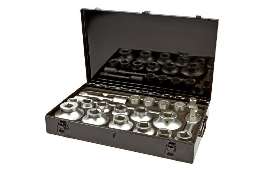 21-delige 1” doppendoos / doppenset tot 80mm | NU GRATIS VER, ., Nieuw, Ophalen of Verzenden, .