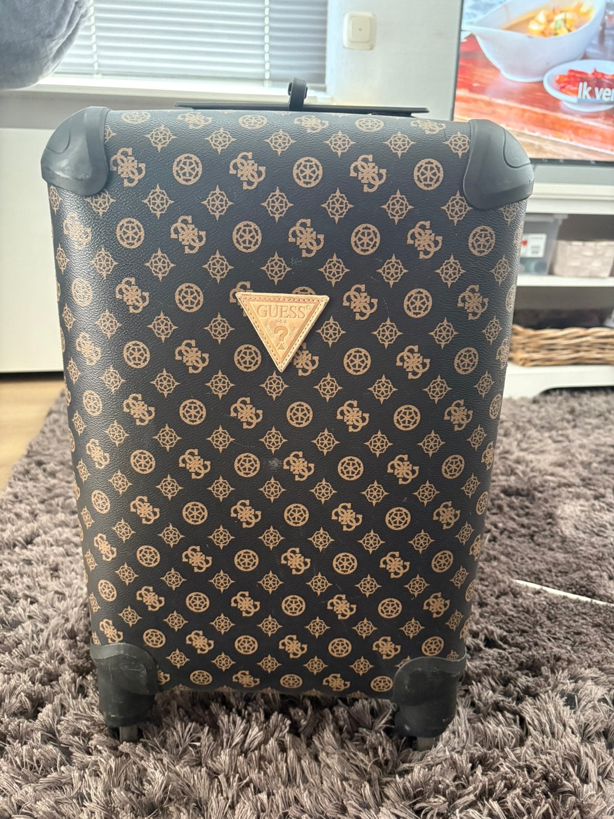 Guess koffer, Wieltjes, 50 tot 60 cm, Hard kunststof, Ophalen of Verzenden