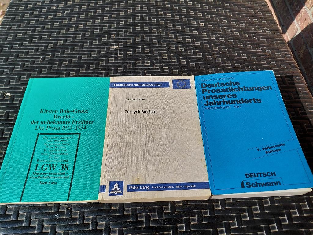 Duitse literatuur / Brecht / oude studieboeken Duits, Ophalen of Verzenden, Gelezen, Overige wetenschappen