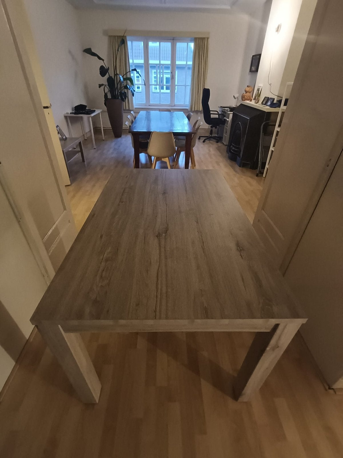Eettafel, Huis en Inrichting, Tafels | Eettafels, Ophalen, 100 tot 150 cm, 50 tot 100 cm, Zo goed als nieuw