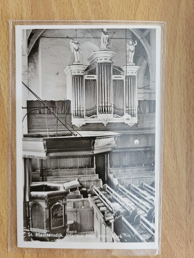 ansicht MAARTENSDIJK Kerk orgel, Ophalen, Voor 1920, Utrecht