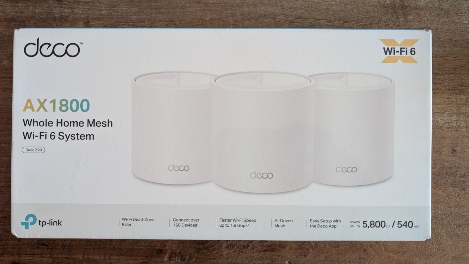 TP-Link Deco X20 AX1800 Whole Home Mesh Wi-Fi 6 Systeem, Computers en Software, Routers en Modems, Ophalen of Verzenden, Zo goed als nieuw