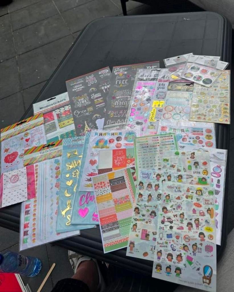 Een grote verzameling scrapbook stickers., Hobby en Vrije tijd, Scrapbooking, Ophalen of Verzenden