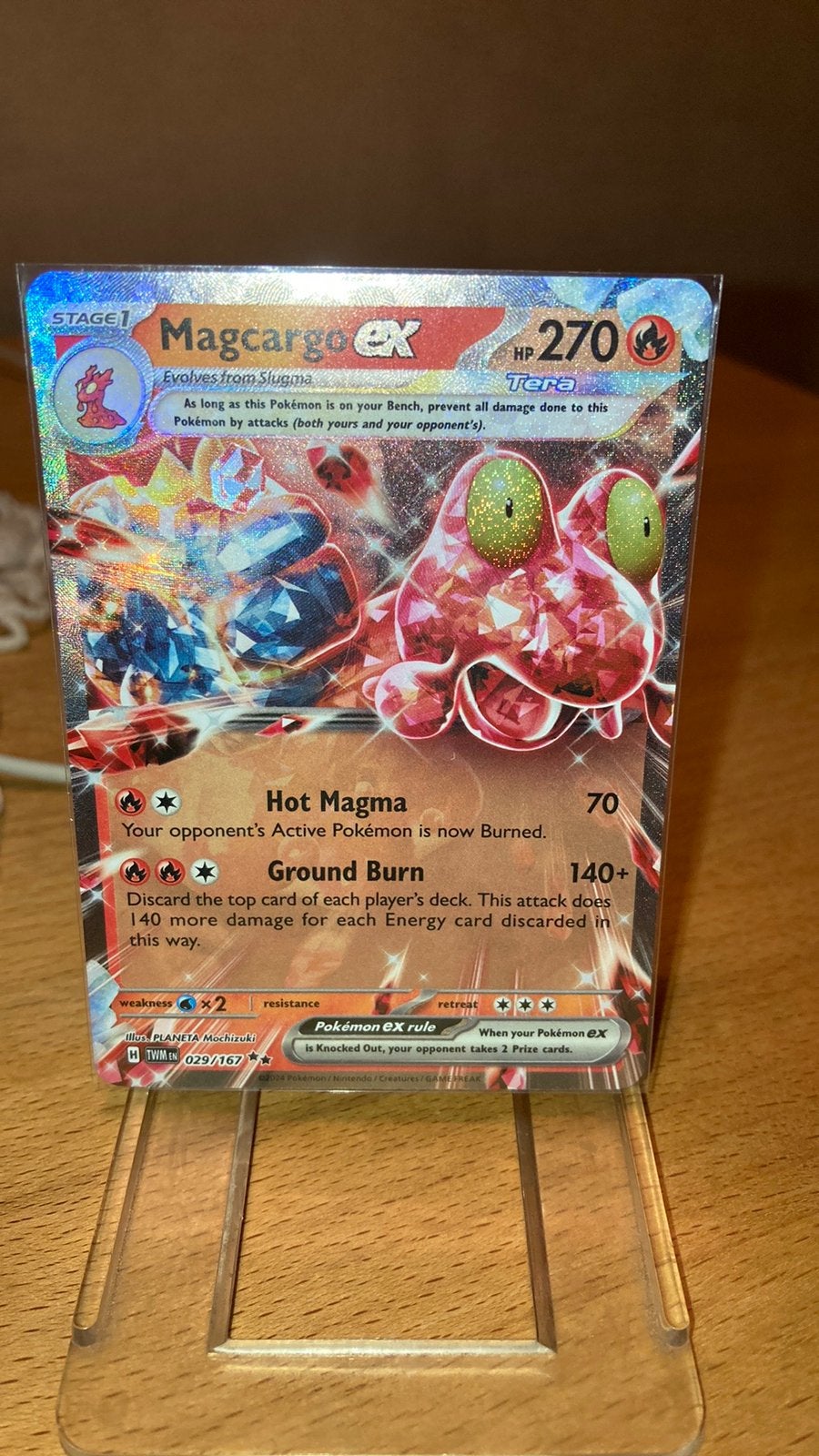 Pokemon Magcargo Ex 39/167 Twilight Masquerade 3,00 euro, Ophalen of Verzenden, Zo goed als nieuw
