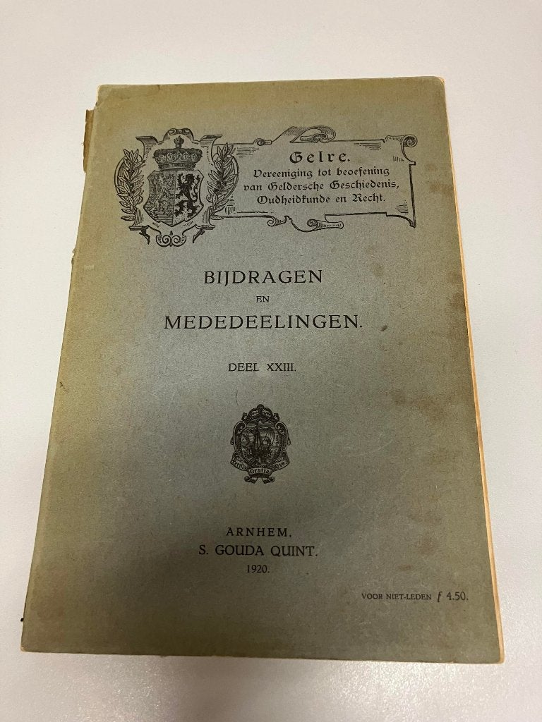 Gelre Bijdragen en mededelingen Geldersche geschiedenis, Ophalen of Verzenden, Gelezen