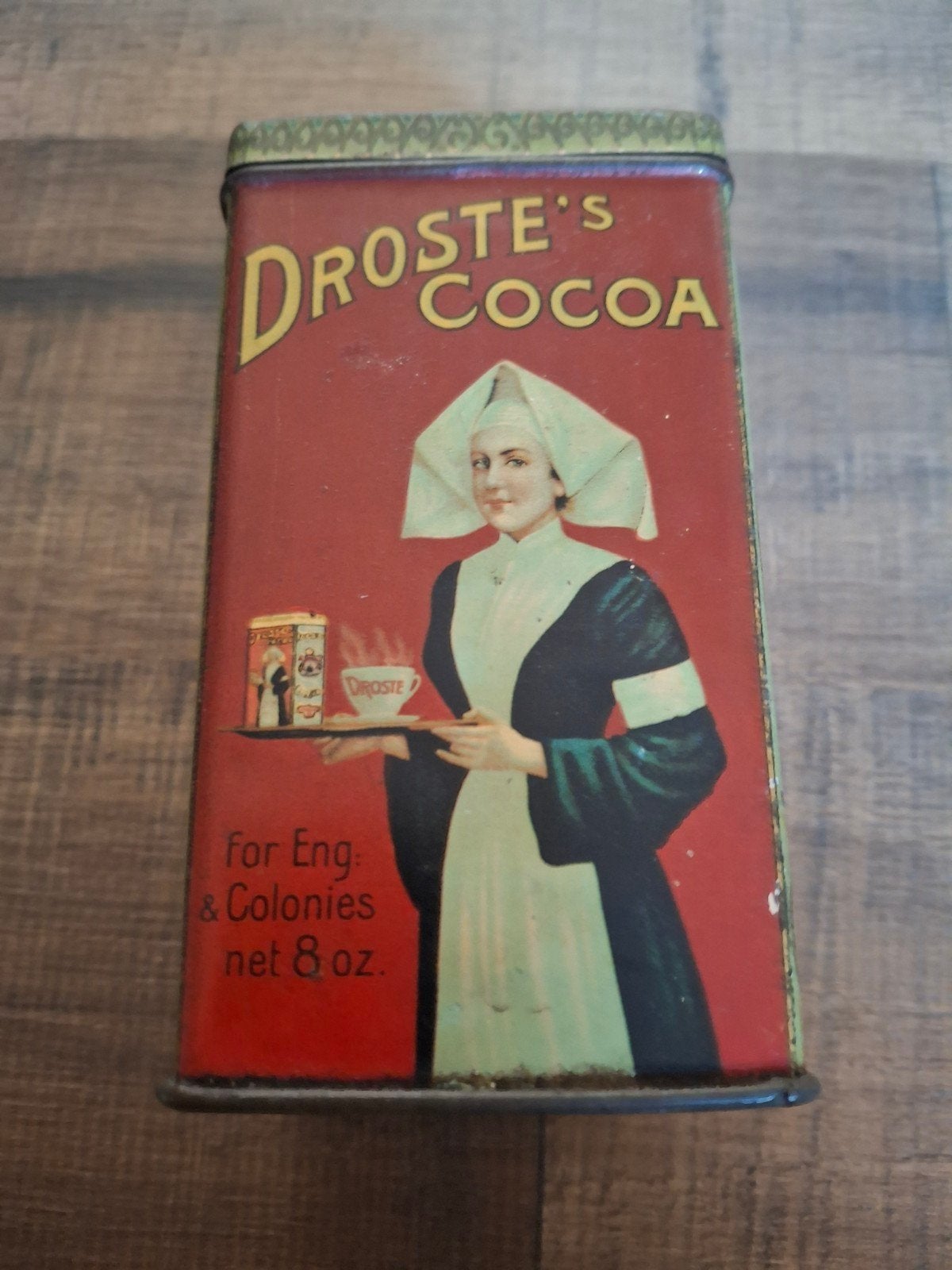 Zeldzaam Antiek Droste Cacao Blik - Minimaal 70 Jaar Oud, Ophalen of Verzenden