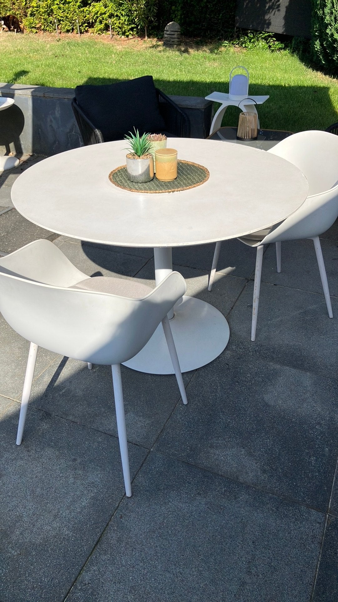 Kuipstoelen en tafel, Huis en Inrichting, Ophalen, Gebruikt
