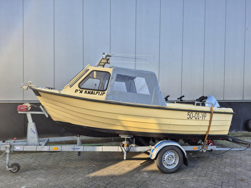 Shetland Alaska 500 Honda F60 Fourstroke, Watersport en Boten, Vis- en Consoleboten, Gebruikt, 3 tot 6 meter, 50 tot 70 pk, Polyester