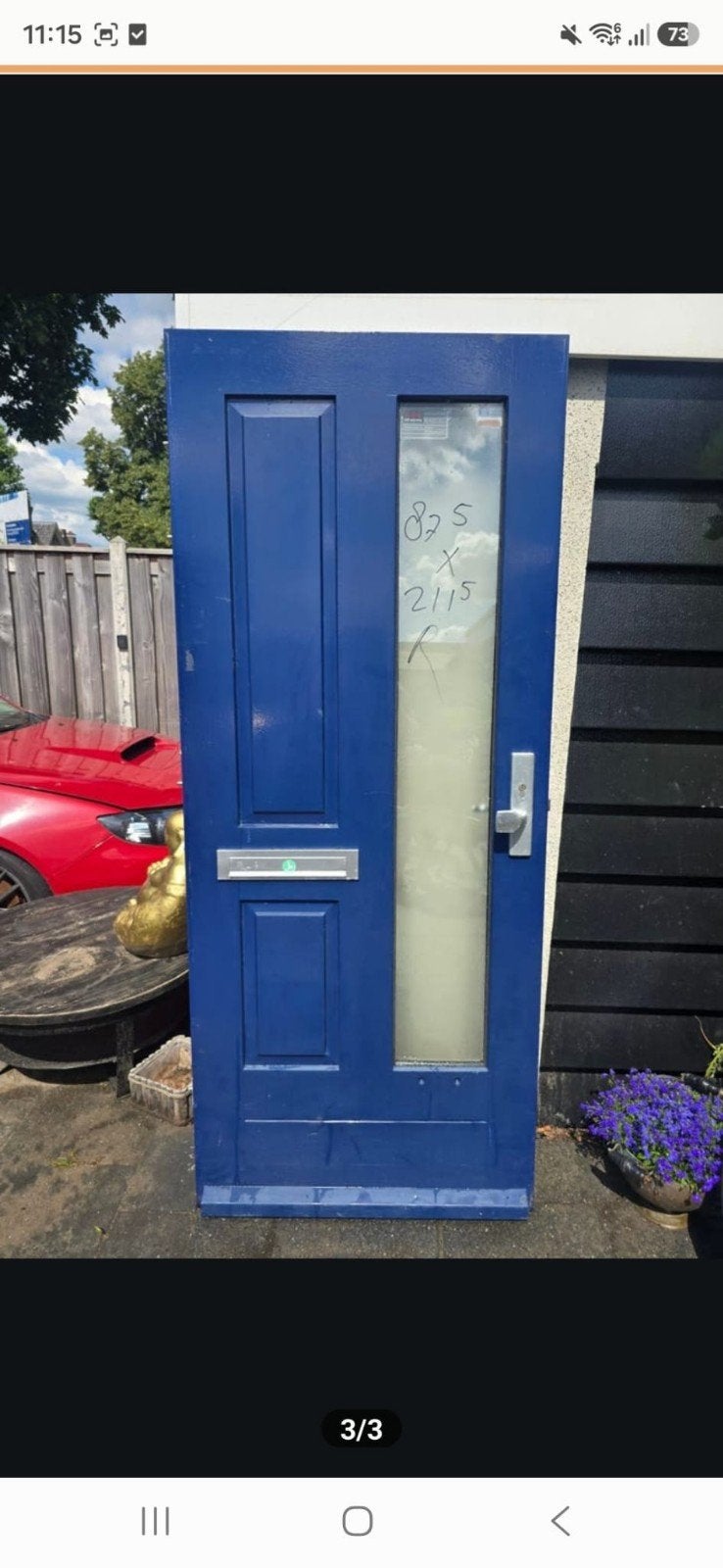 Voordeur 88x211,5, Doe-het-zelf en Verbouw, Ophalen