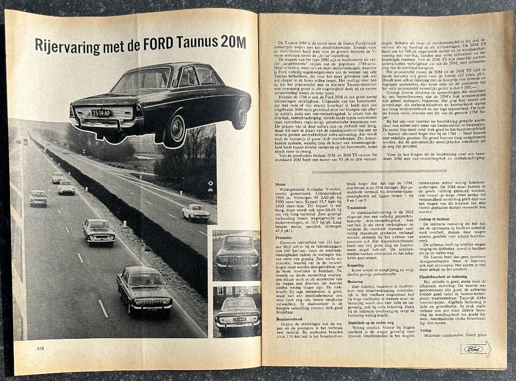 Ford 17M en 20M ( P5 ) testen in Autokampioen, Gelezen, Ford, Ophalen of Verzenden, Autokampioen