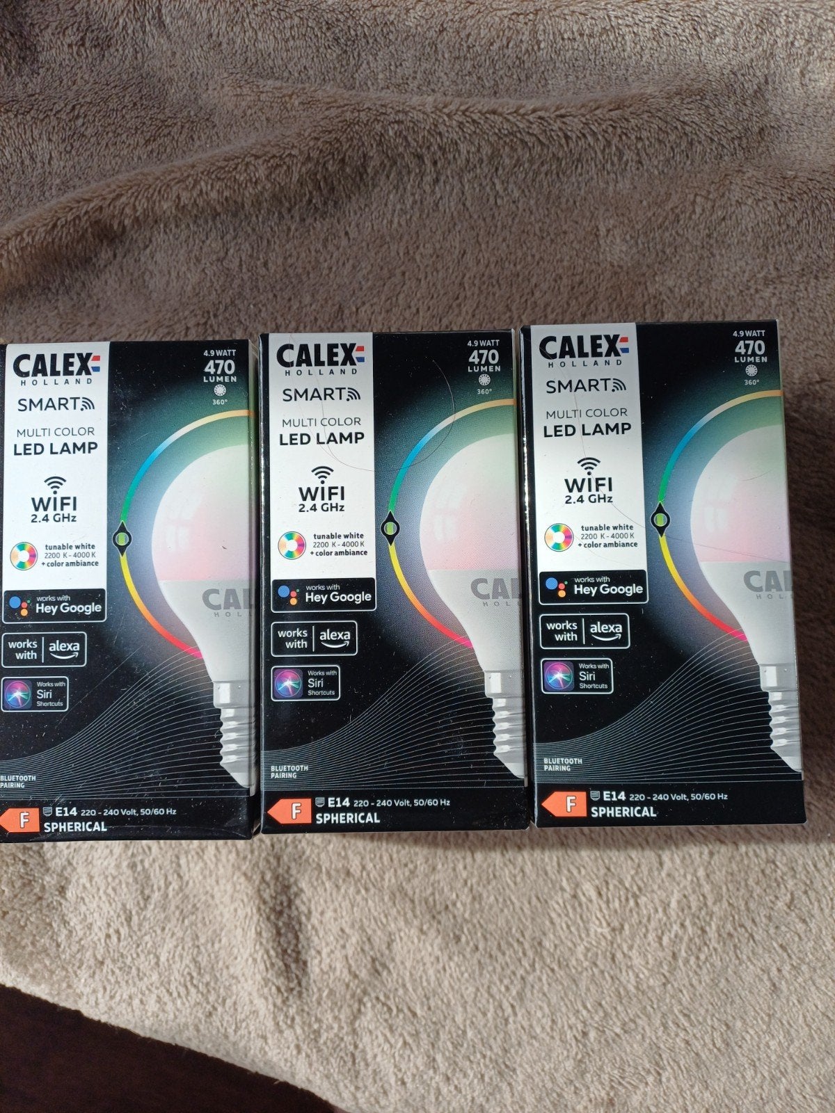 3x Calex Smart Multicolor LED Lamp E14 (nieuw), Meerkleurig, E14 (klein), Ophalen of Verzenden, Minder dan 10 watt