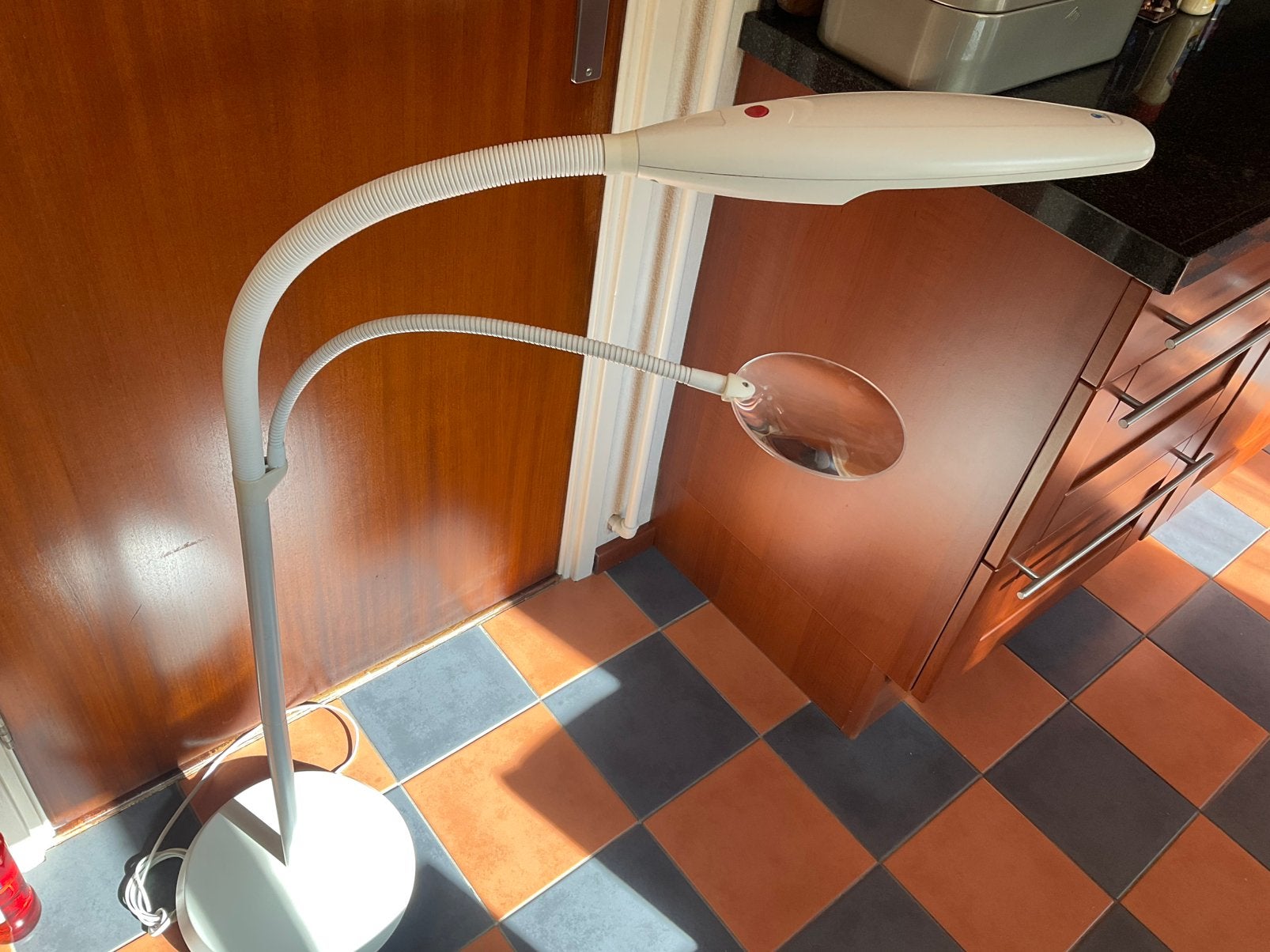 DAYLIGHT vloerlamp:lamp en vergroting zie specificaties/wit, Ophalen, Zo goed als nieuw, 150 tot 200 cm