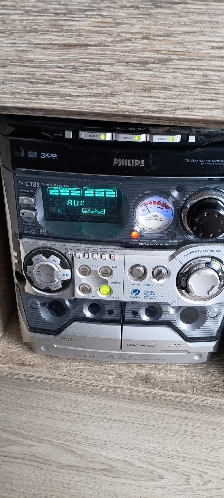 Philips Systeem met CD, Cassette en Radio, Ophalen, Philips, Gebruikt, Cassettedeck