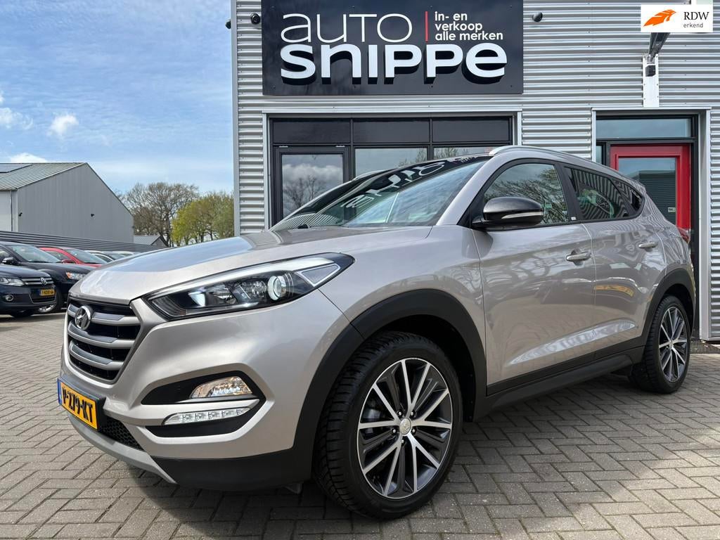 Hyundai Tucson 1.6 T-GDi Passion 4WD -AUTOMAAT-TREKHAAK-1600, Auto's, Hyundai, Automaat, Stof, Gebruikt, 4 cilinders