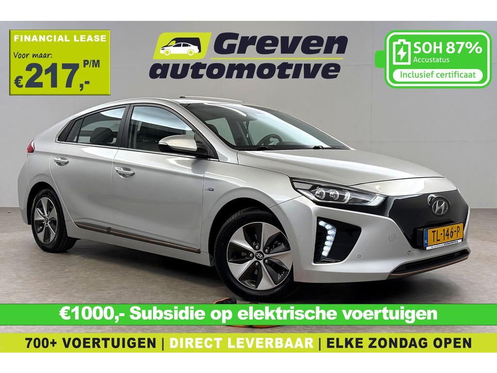 Hyundai IONIQ Premium EV 28 kWh | Snelladen | SOH 87% | Pano, Gebruikt, IONIQ, Adaptive Cruise Control, 1395 kg
