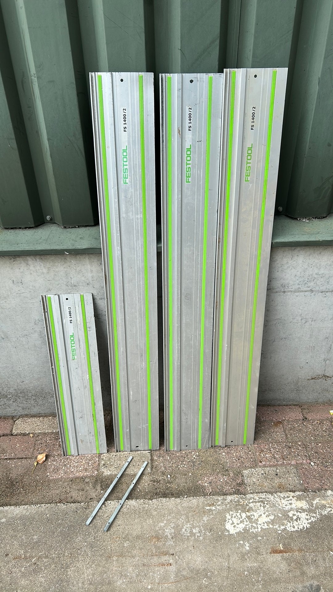 Festool geleiders met koppelstukken, Doe-het-zelf en Verbouw, Gereedschap | Handgereedschap, Ophalen of Verzenden, Gebruikt, Overige typen