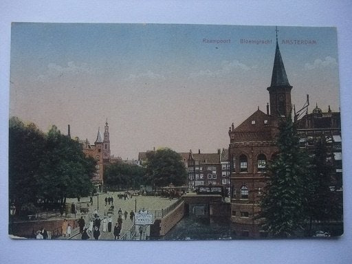 P349 Amsterdam - Raampoort, Bloemgracht - 1923, Verzenden, 1920 tot 1940, Gelopen, Noord-Holland