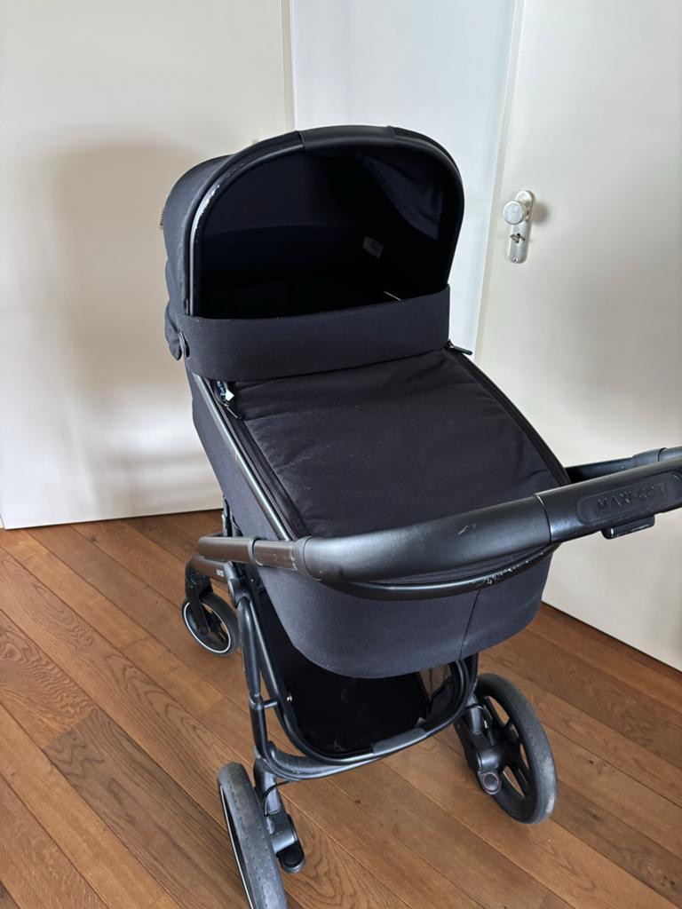 Maxi-Cosi Plaza+ kinderwagen + autostoel adapters en parasol, Ophalen, Gebruikt, Verstelbare duwstang, Combiwagen