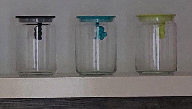 6 voorraadpotten Alessi Gianni design, Ophalen, Overige typen, Glas