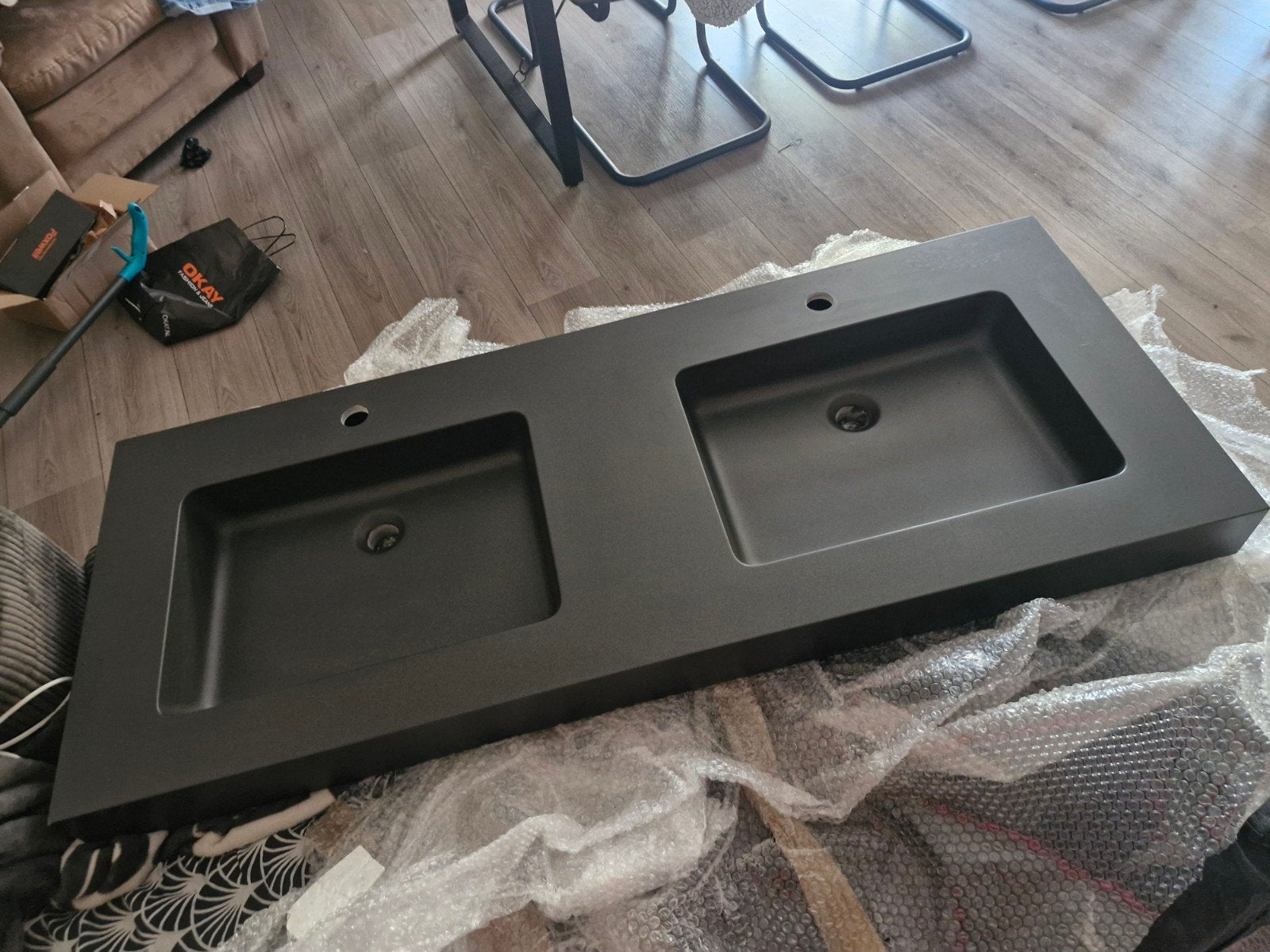 €300 Storke Scuro High dubbele wastafel, Huis en Inrichting, Ophalen, 100 tot 150 cm, Zo goed als nieuw, Minder dan 100 cm