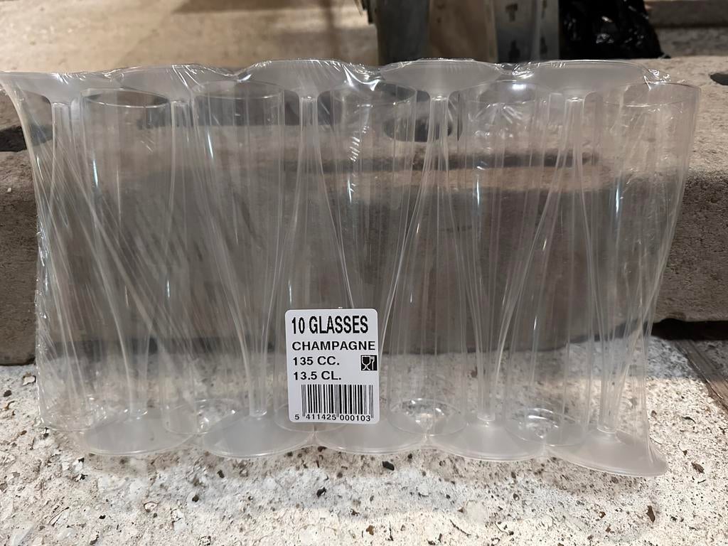700 wegwerp champagneflutes/champagneglazen, Ophalen, Nieuw, Overige typen
