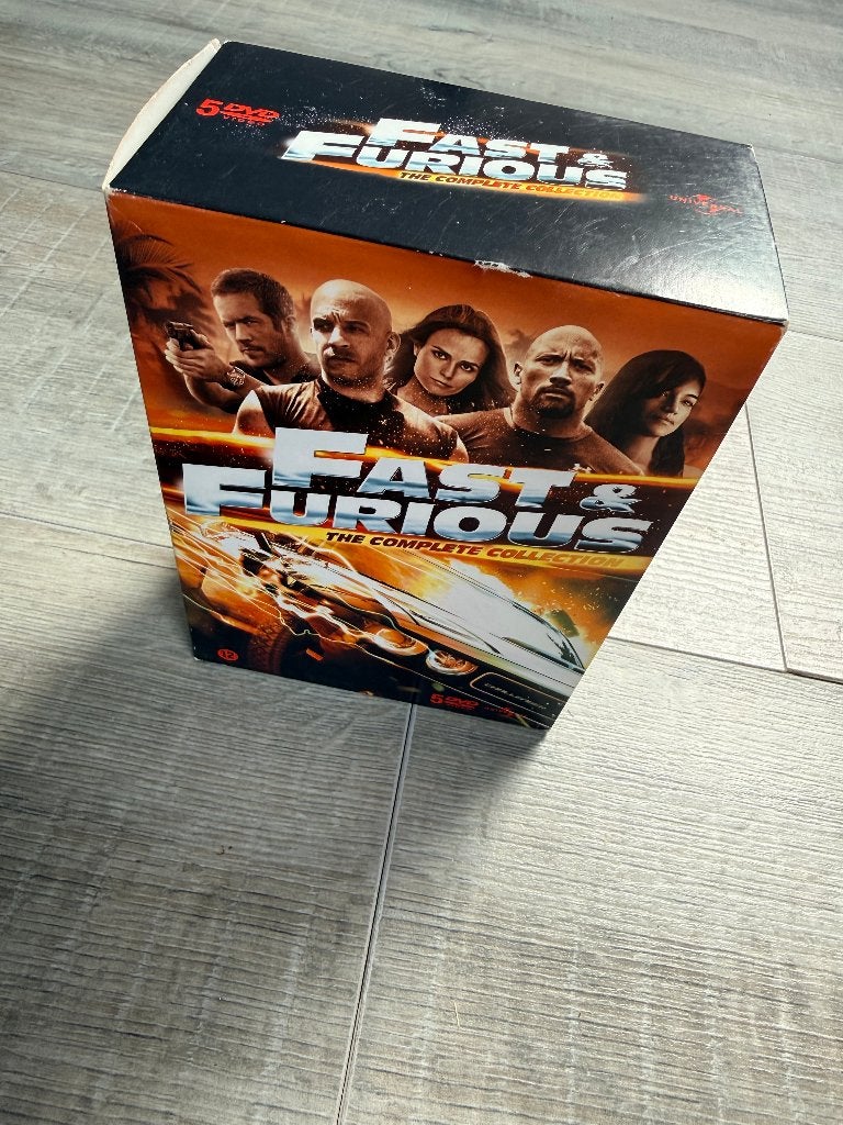 DVD Box The Fast & Furious deel 1 t/m 5 - Vin Diesel Rock, Vanaf 12 jaar, Ophalen of Verzenden, Zo goed als nieuw