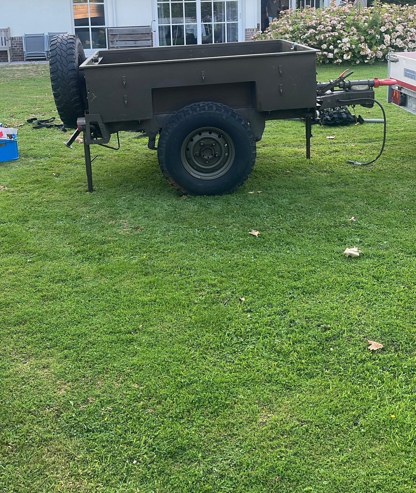 Losse bak Sankey trailer 3/4T 2wh met reservewiel, Ophalen, Gebruikt