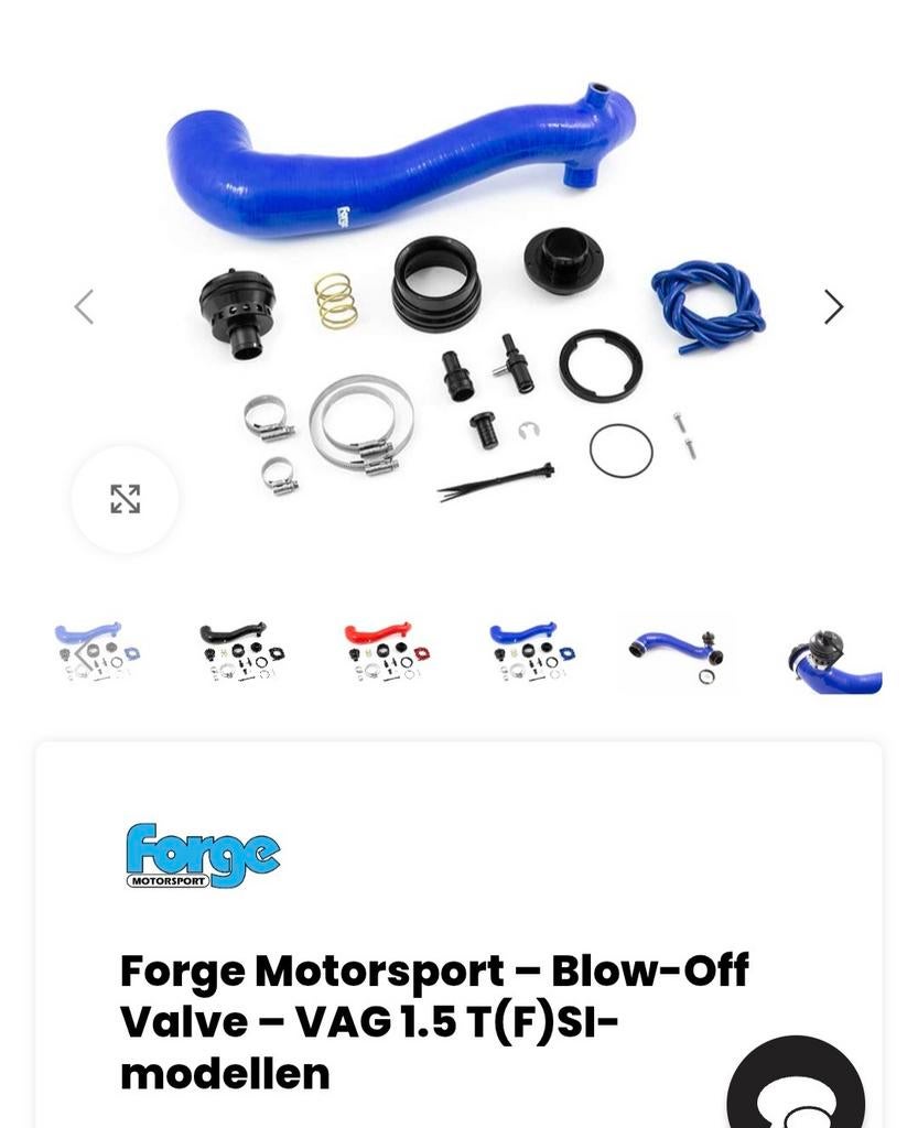 Forge blowoff valve 1.5tsi, Ophalen, Nieuw