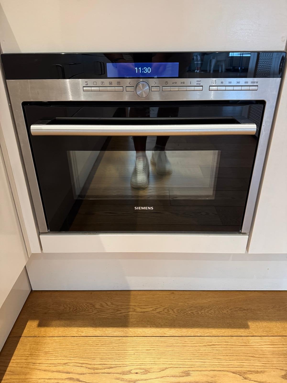 Siemens Inbouw Combi-oven - Zo goed als nieuw, Ophalen, 45 tot 50 cm, Hete lucht, Siemens