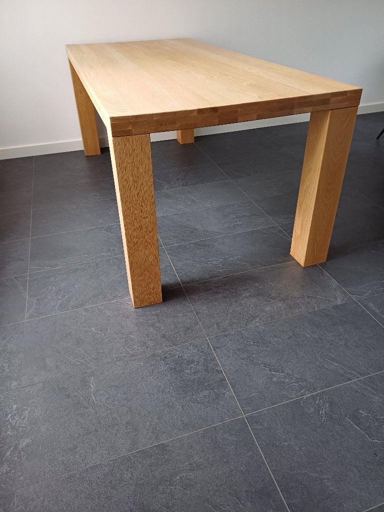 Eettafel, Ophalen, Gebruikt, Eikenhout, 50 tot 100 cm