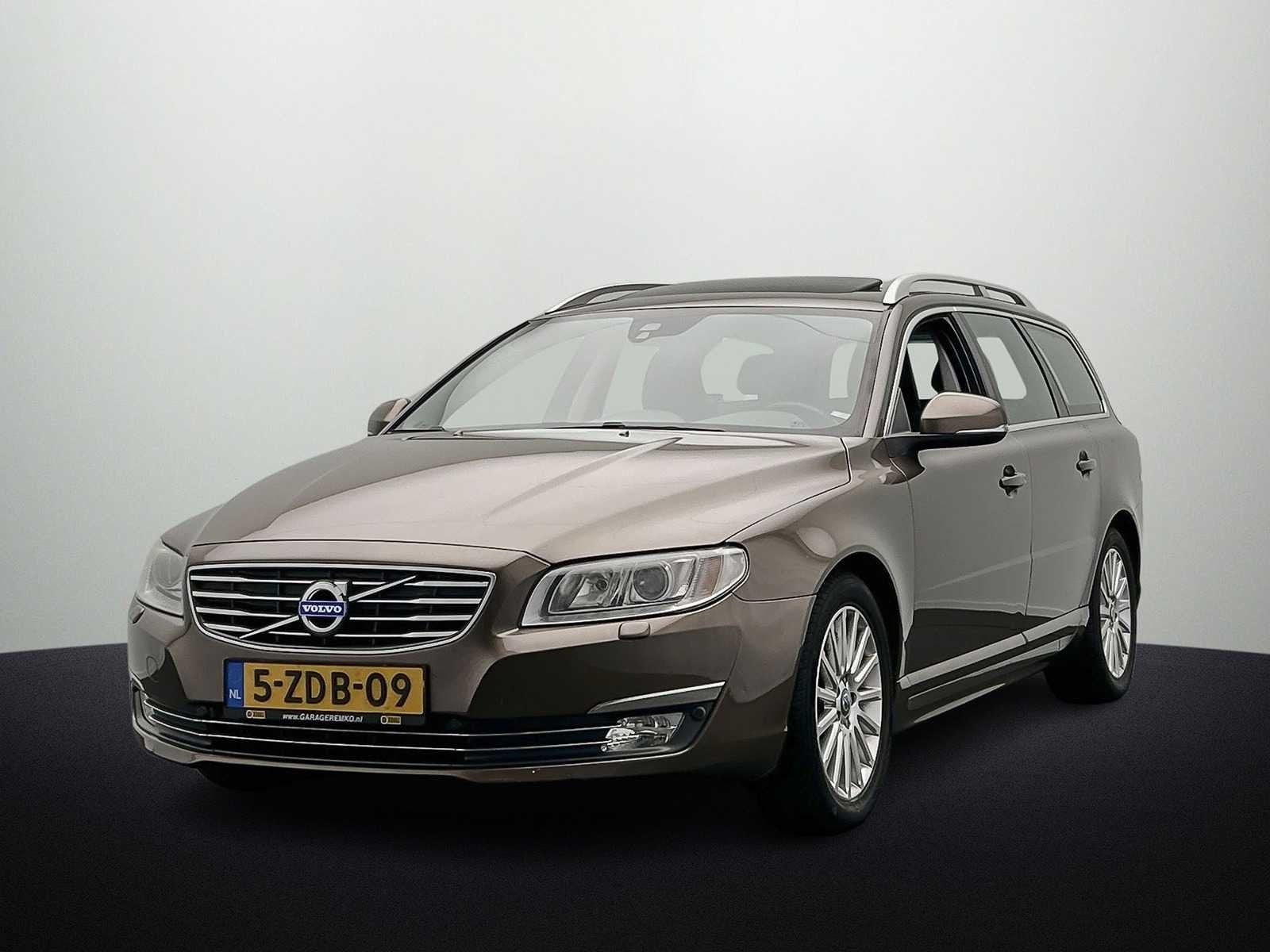 Volvo V70 1.6 D2 Summum 2014 | 5-ZDB-09, Auto's, Euro 5, 4 cilinders, Bruin, Diesel