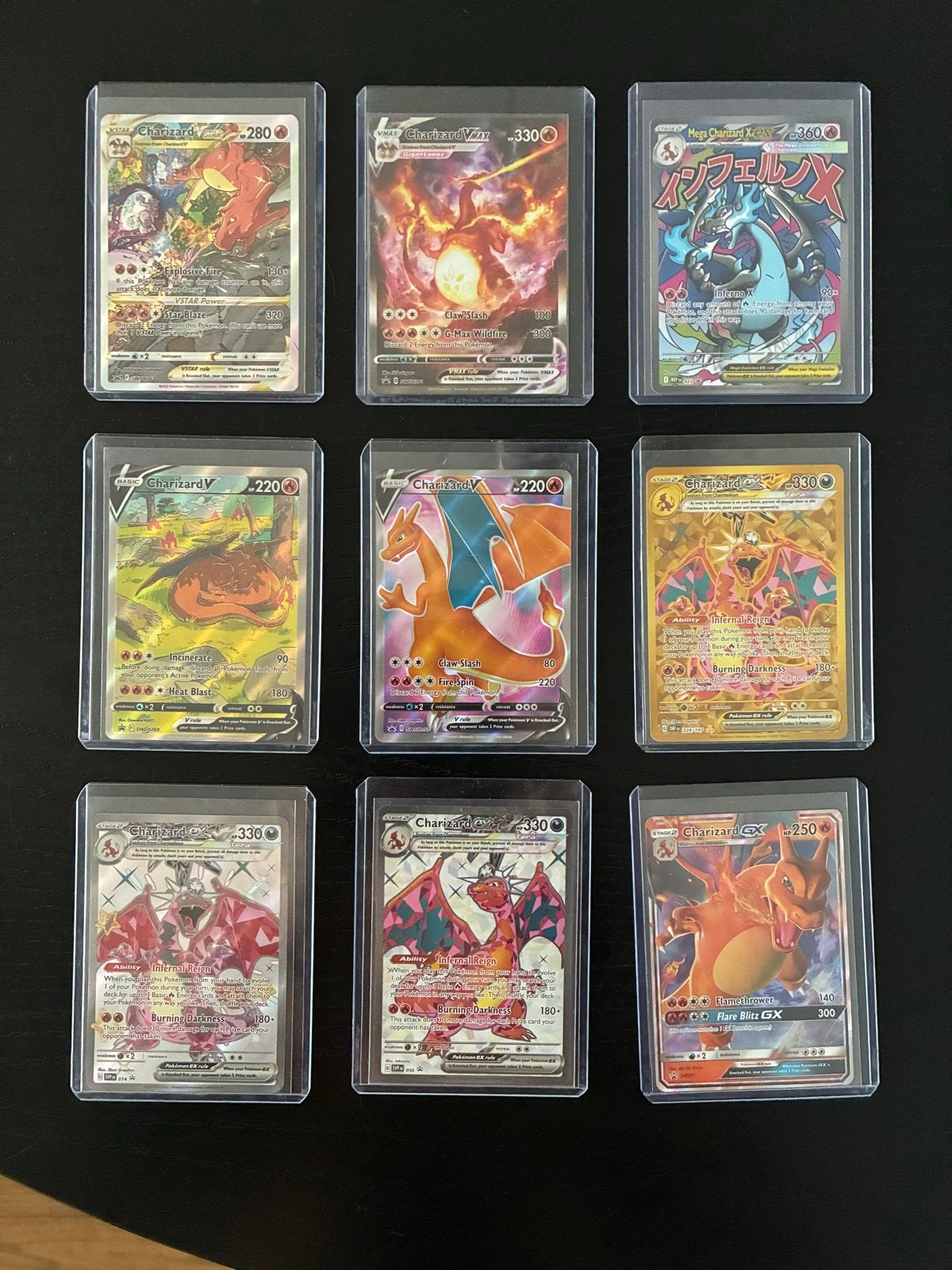 Pokémon Charizard Kaarten Collectie - EX & Full Art, Ophalen, Zo goed als nieuw, Meerdere kaarten, Foil