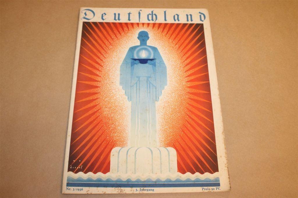 Magazine - Deutschland - Nr 3 - 1936 - Hitler Duitsland !!, Verzamelen, Tijdschriften, Kranten en Knipsels, Knipsel(s), 1920 tot 1940