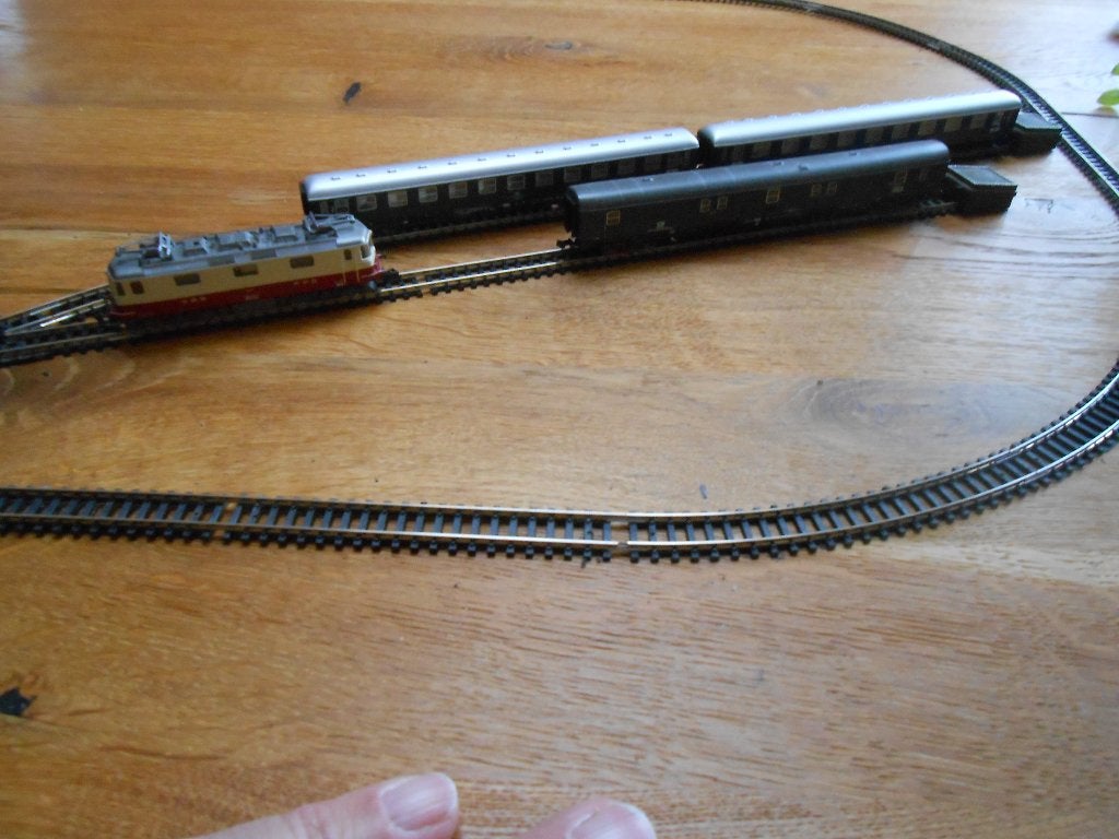 Uitgebreide start set N spoor Zwitserland met Arnold 2416, Hobby en Vrije tijd, Arnold, Treinset, Gelijkstroom, Ophalen of Verzenden
