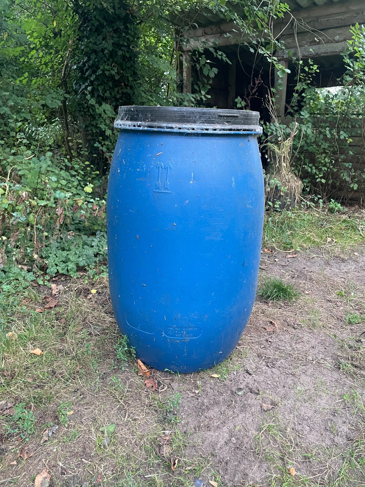 Ton met deksel ongeveer 100cm, 150 liter of meer, Ophalen, Zo goed als nieuw