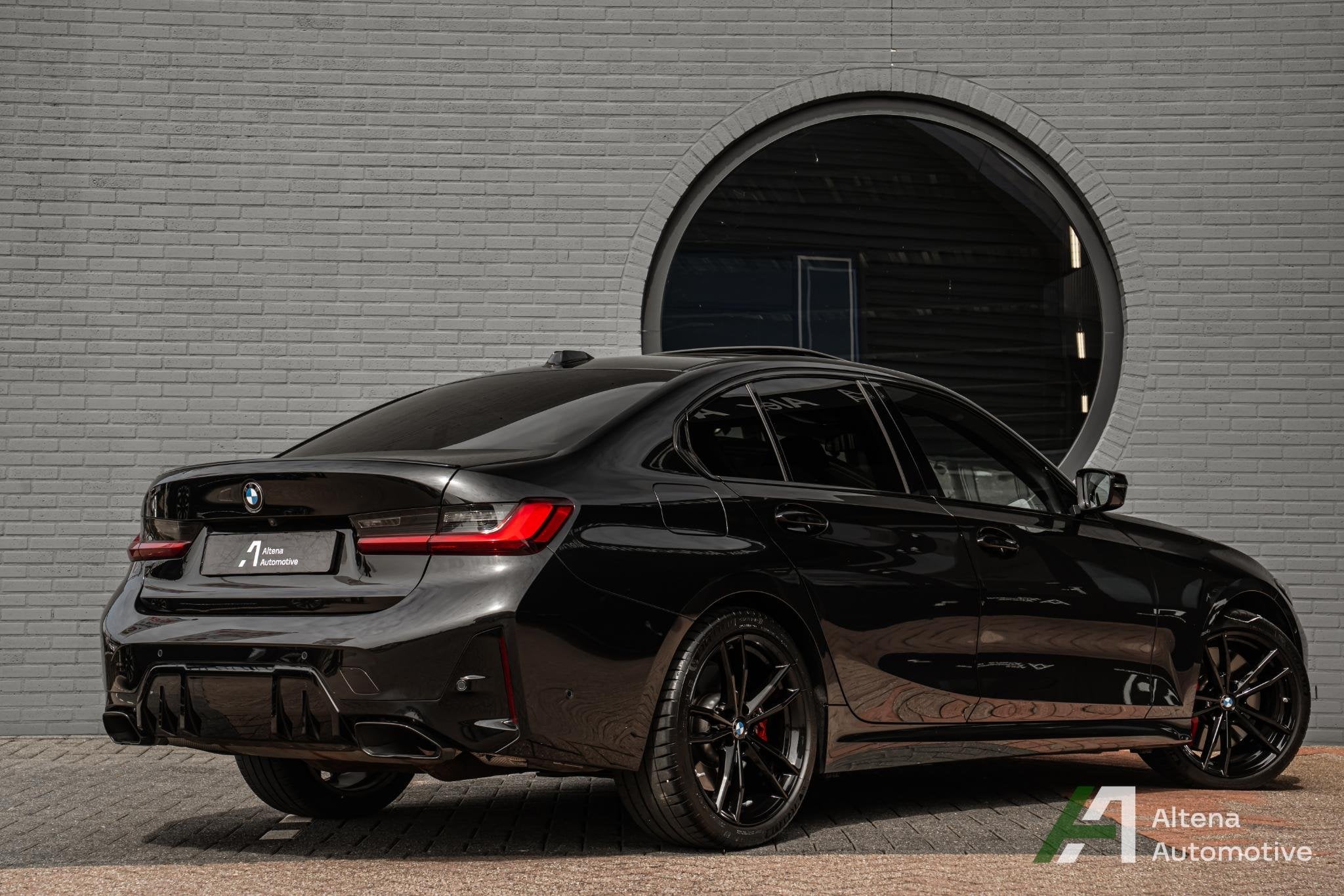 BMW 3-serie M340i xDrive BTW, schuifdak, Harman Kardon, 360, Auto's, 12 maanden, Stof, 1700 kg, Zwart