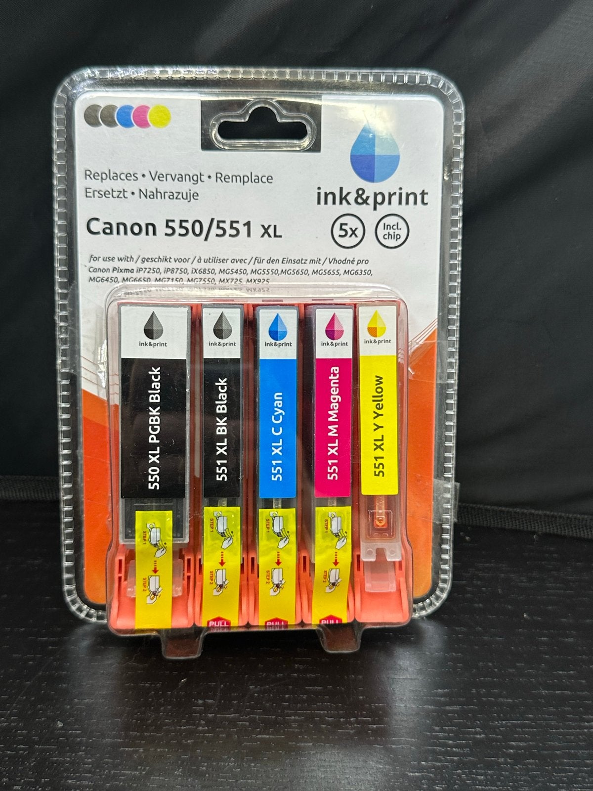 Canon 550/551 XL Inktcartridges Set 5x Nieuw, S, Verzenden, Cartridge, Nieuw
