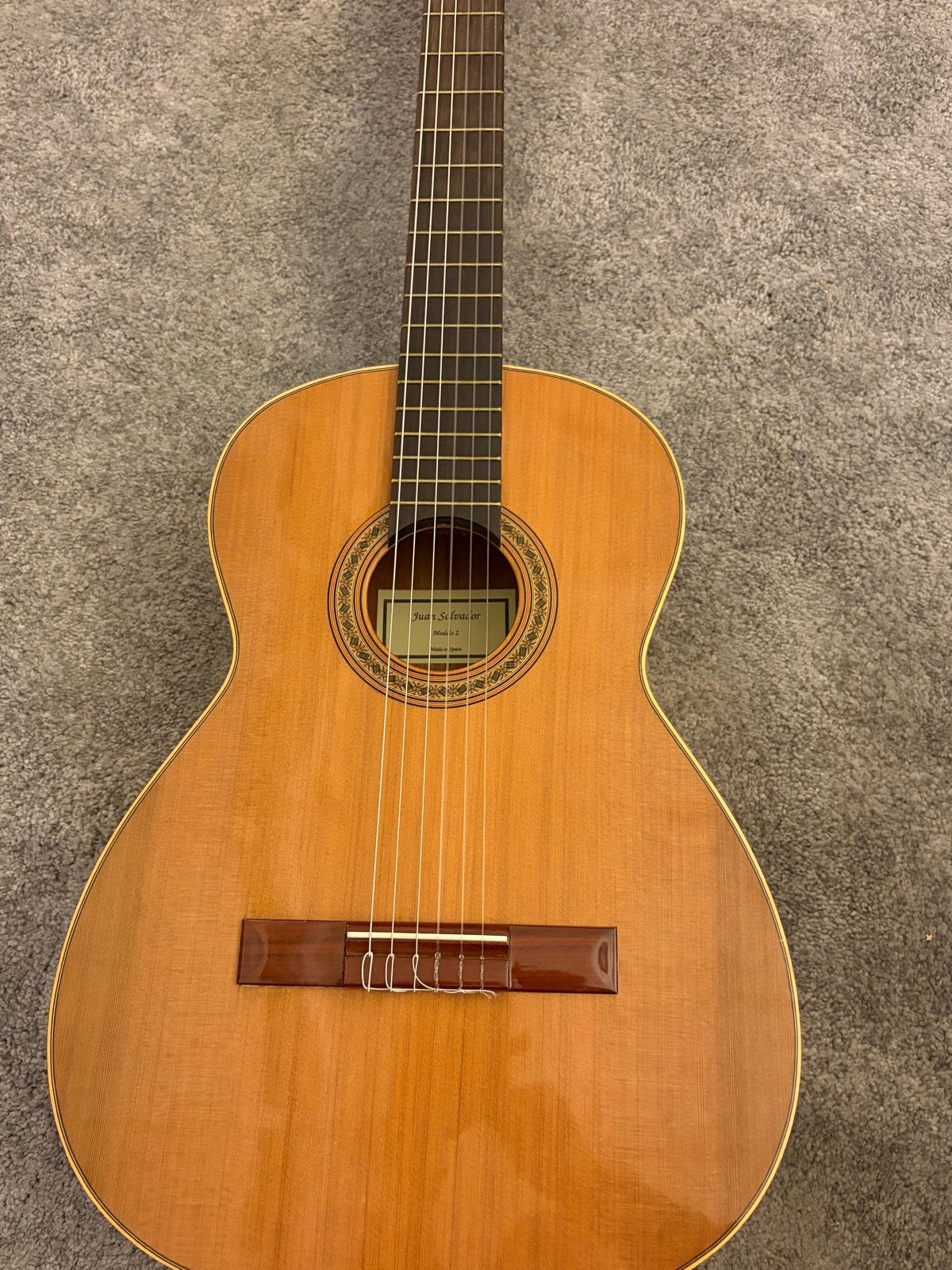 Juan Salvador Model 2 Klassieke Gitaar, Ophalen of Verzenden, Gebruikt, Klassieke of Spaanse gitaar, Met koffer